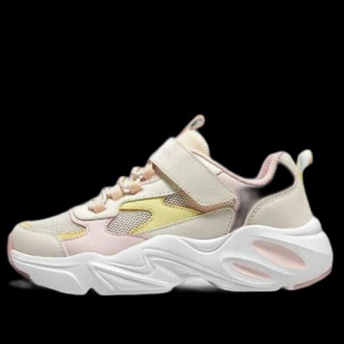 (GS) Skechers Chunky Shoes 'Beige Pink Yellow'