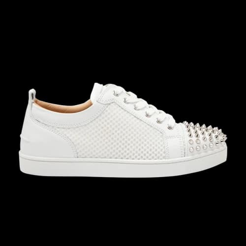 Christian Louboutin Junior Flat Spikes 'White'