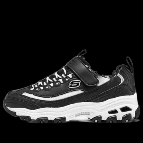 (GS) Skechers Dlites Shoes 'Black White'