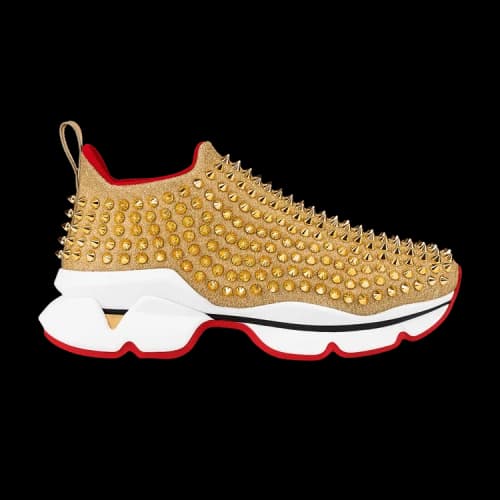 Christian Louboutin Spike Sock 'Gold' (Women's)