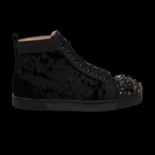Christian Louboutin Louis Orlato Flat Calf Spikes 'Version Black'