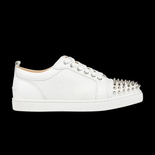 Christian Louboutin Louis Flat Calf Spikes 'White' (Women's)