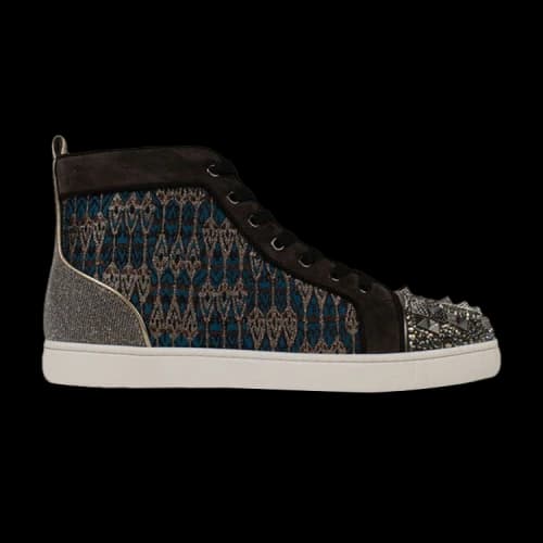 Christian Louboutin Louis Flat Calf Spikes 'Version Multi'