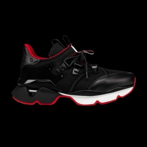 Christian Louboutin Red Runner 'Black Neoprene' (Women's)
