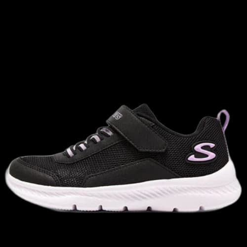 (GS) Skechers Wavy Lites 'Black Purple'