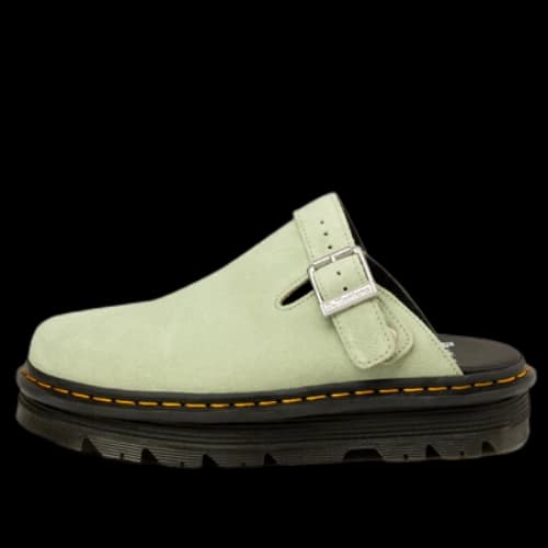 Dr. Martens Zebzag Suede Casual Slingback Platform Mules 'Sage Green'
