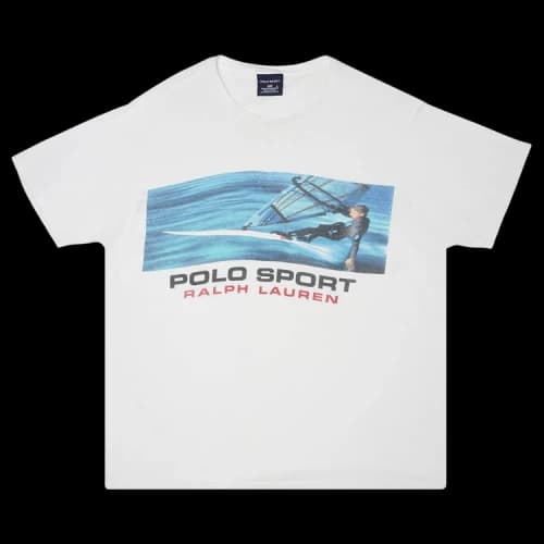 Pre-Owned Polo by Ralph Lauren Vintage Early 2000's Sport Windsurfing T-Shirt 'White'