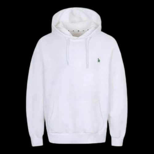 MLB Los Angeles Dodgers hooded Basic Small Label Embroidered Long Sleeves Unisex White