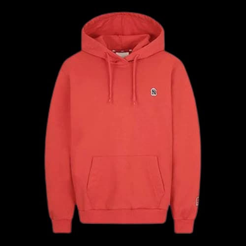 MLB Yankees Cartoon Series hooded Basic Small Label Embroidered Long Sleeves Unisex Red
