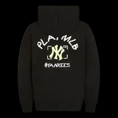MLB PLAY Hooded Graffiti Printing Long-Sleeve Fleece Unisex Black