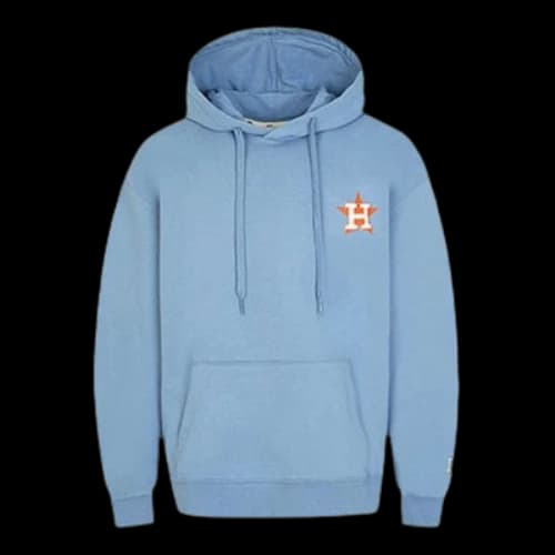 MLB hooded Loose Printing Athleisure Casual Sports Long Sleeves Unisex Sky Blue
