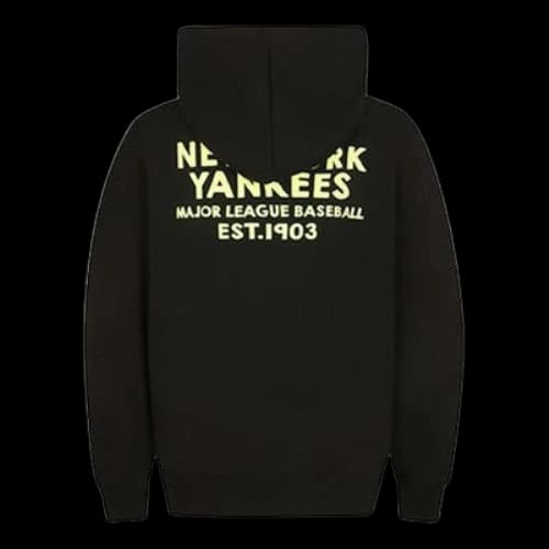 MLB hooded Loose Printing Athleisure Casual Sports Long Sleeves Unisex Black