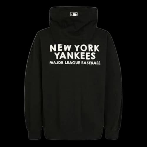 MLB Back Alphabet Printing Sports hooded Long Sleeves Unisex Black