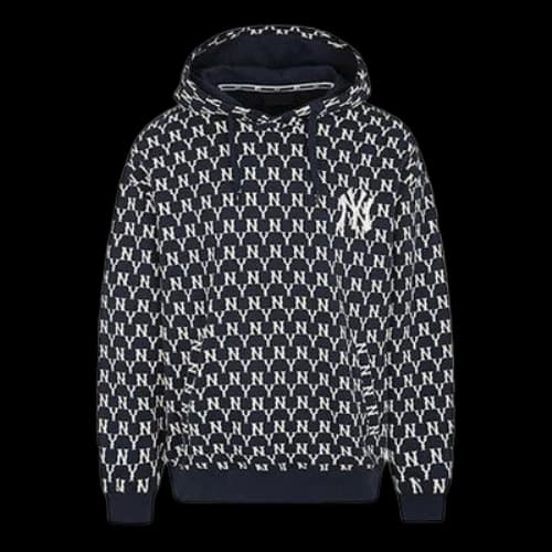 MLB Retro Series hooded Long Sleeves Unisex Navy Blue