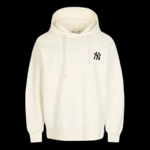 MLB hooded Loose Large LOGO Printing Sports Unisex White
