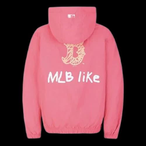 MLB Unisex LIKE Series Windblocker Jacket Pink/Red