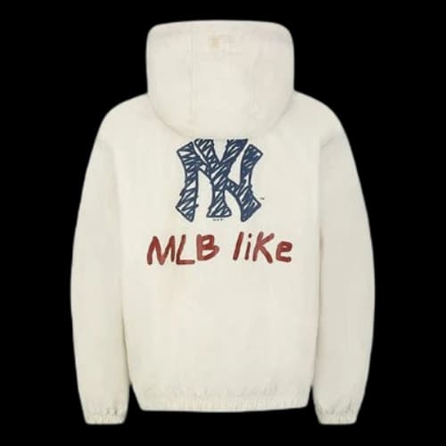 MLB Unisex LIKE Series Windblocker Jacket White