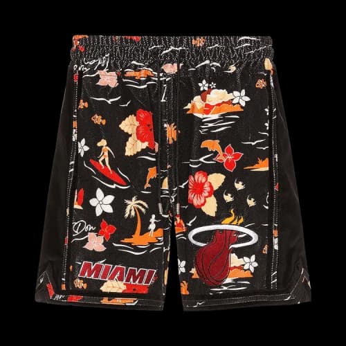 Just Don x Miami Heat Velvet Short 'Black/Red'