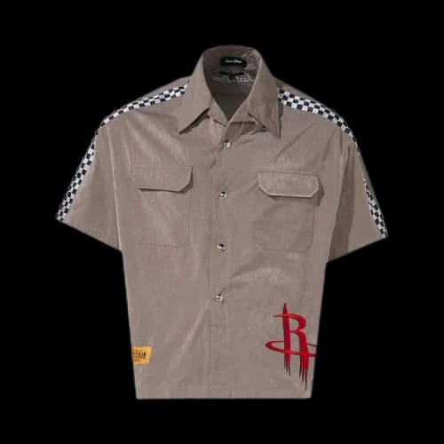 Just Don Memory Taffetas Shirt 'Brown'