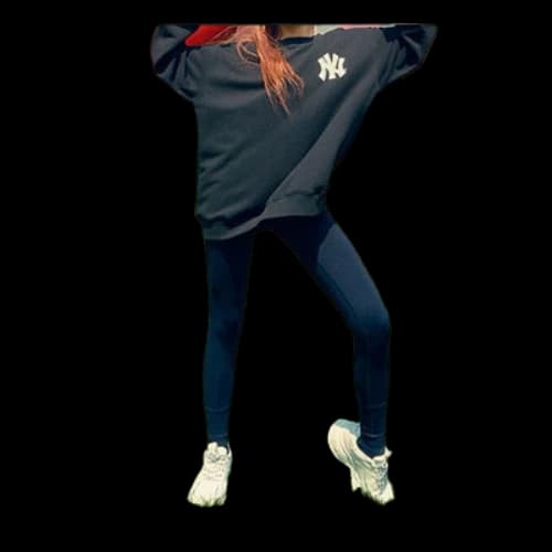 MLB Small Label Athleisure Casual Sports Pants Navy Blue
