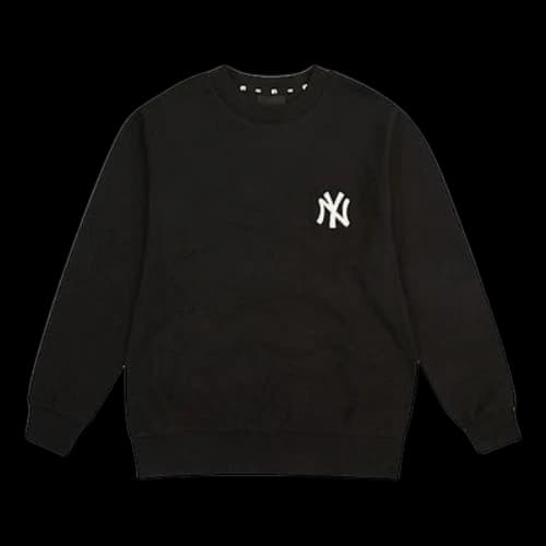 MLB Unisex NY/LA Logo Round-neck Sweatshirt Black