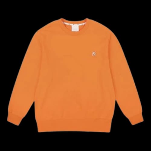 MLB New York Yankees Classic Loose Logo Round Neck Long Sleeves Unisex Yellow