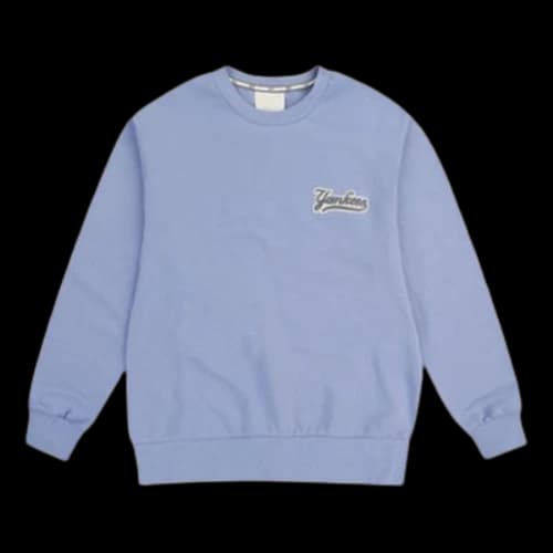 MLB Classic Logo Sports Round Neck Unisex Blue Purple