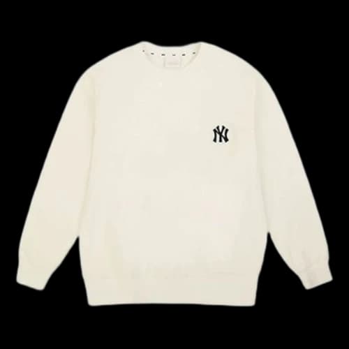MLB Unisex NY/LA Embroidery Sweatshirt White