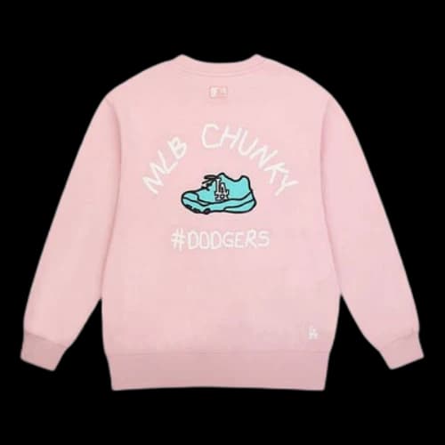 MLB Los Angeles Dodgers Graffiti Sports Long Sleeves Unisex Pink