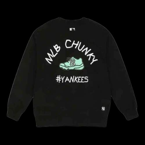 MLB New York Yankees Graffiti Sports Long-Sleeve Fleece Unisex Black