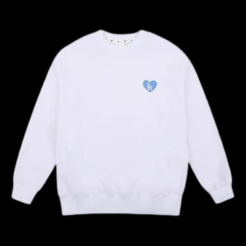 MLB Series Embroidered LOGO Athleisure Casual Sports Long Sleeves White