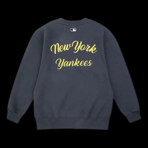 MLB Unisex Logo Printing Round-neck Sweatshirt Blue