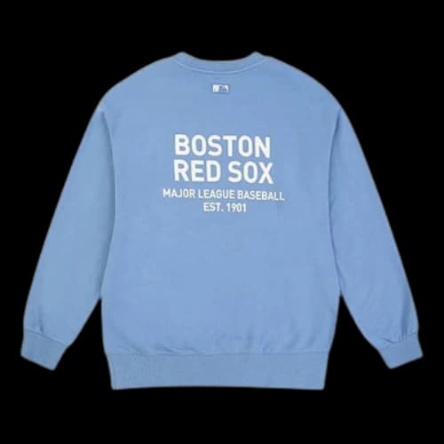 MLB Boston Red Sox Loose Printing Logo Athleisure Casual Sports Long Sleeves Unisex Blue