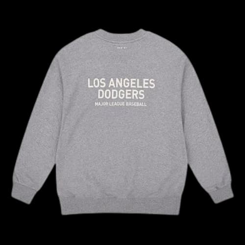 MLB Unisex New York Yankees Printing Logo Round-neck Sweatshirt Gray