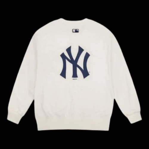MLB NY Classical Printing Long-Sleeve Fleece Unisex White