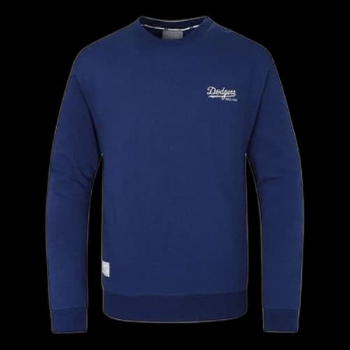 MLB New York Yankees Basic Embroidered Logo Round Neck Long Sleeves Unisex Navy Blue