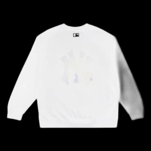 MLB New York Yankees Large Logo Round Neck Unisex White
