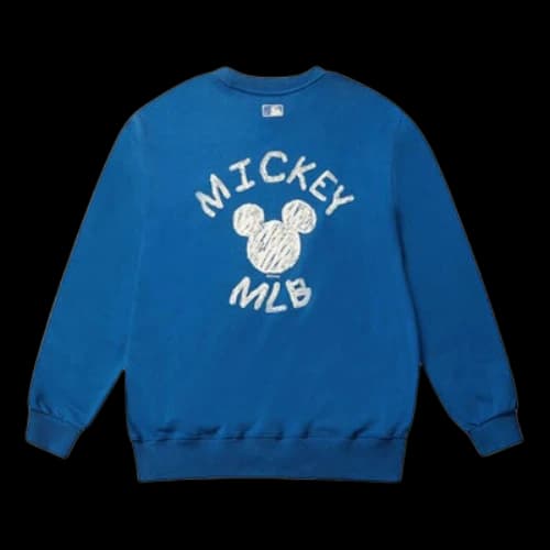 MLB x Mickey Mouse Long-Sleeve Fleece Unisex Blue