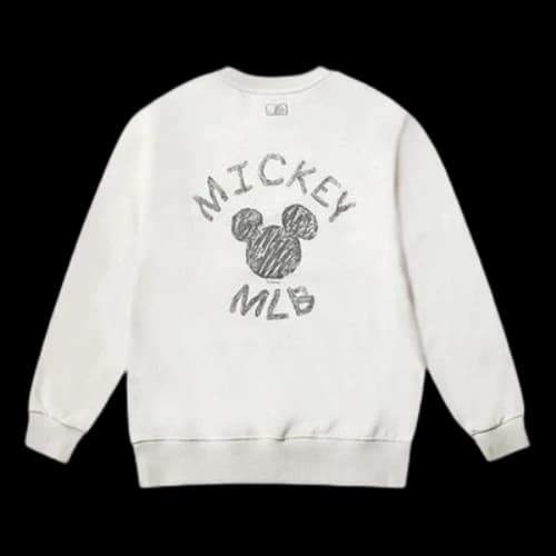 MLB x Disney Mickey Mouse Long-Sleeve Fleece Unisex White
