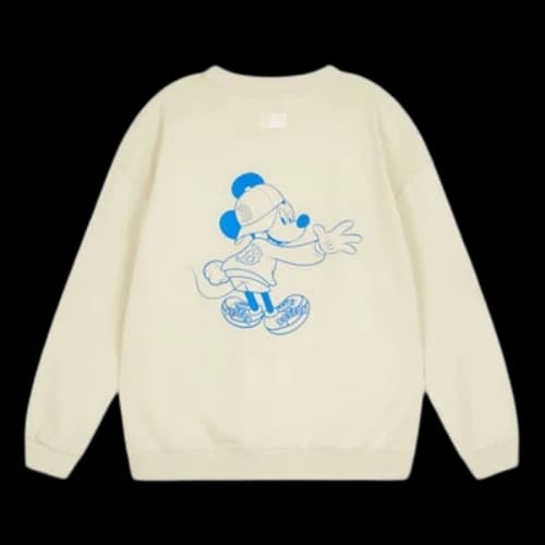 MLB x Disney Mickey Crossover Long Sleeves Loose Unisex Beige