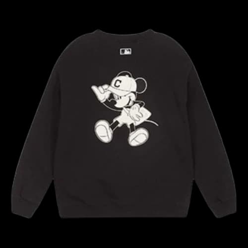 MLB x Disney Crossover Cleveland Guardians Back Mickey Printing Unisex Black