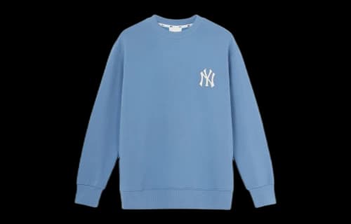 MLB New York Yankees Vintage Embroidery Logo Long-Sleeve Fleece Unisex Blue