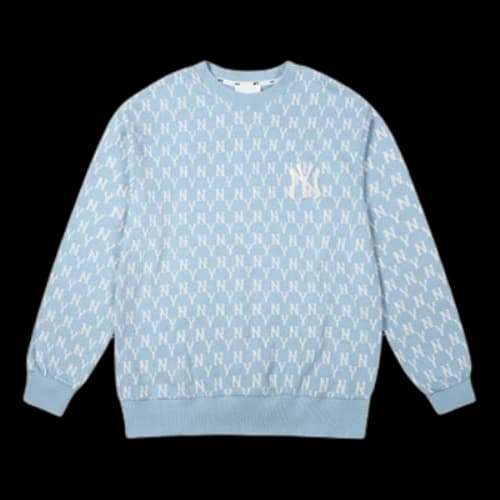 MLB New York Yankees Vintage Full Logo Long-Sleeve Fleece Unisex Blue