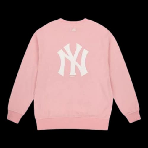 MLB New York Yankees Printing Logo Sports Fleece Unisex Pink