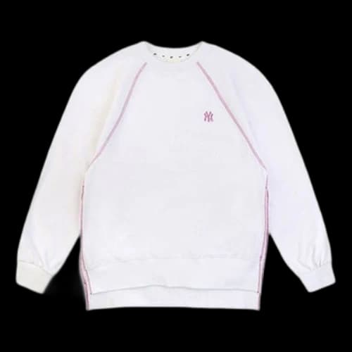 MLB Unisex NY Round-neck Sweatshirt White