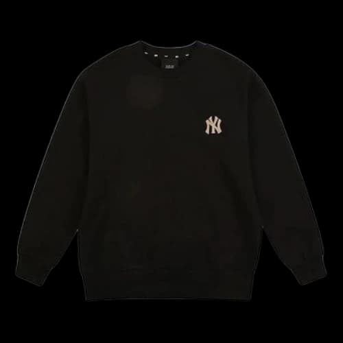 MLB Classic Logo Printing Athleisure Casual Sports Round Neck Unisex Black