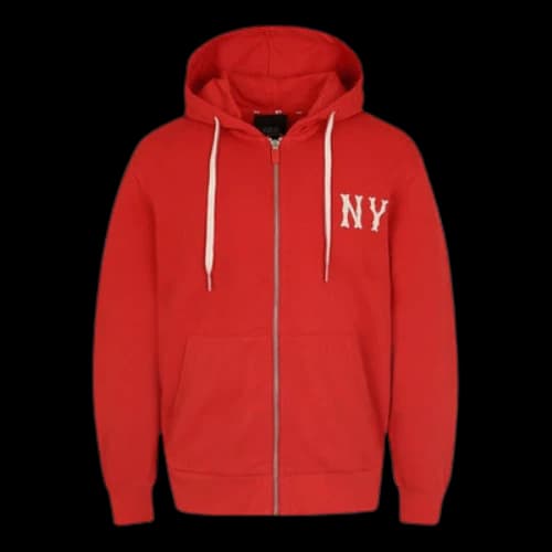 MLB Embroidered Athleisure Casual Sports New York Yankees Unisex Red