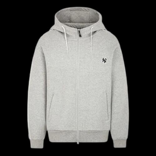 MLB New York Yankees Logo Sports Zipper Unisex Gray