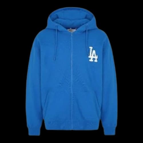 MLB Printing Logo Sports Zipper Unisex Blue