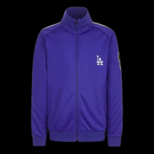 MLB Disney Mickey Crossover Los Angeles Dodgers Stand Collar Jacket Unisex Blue